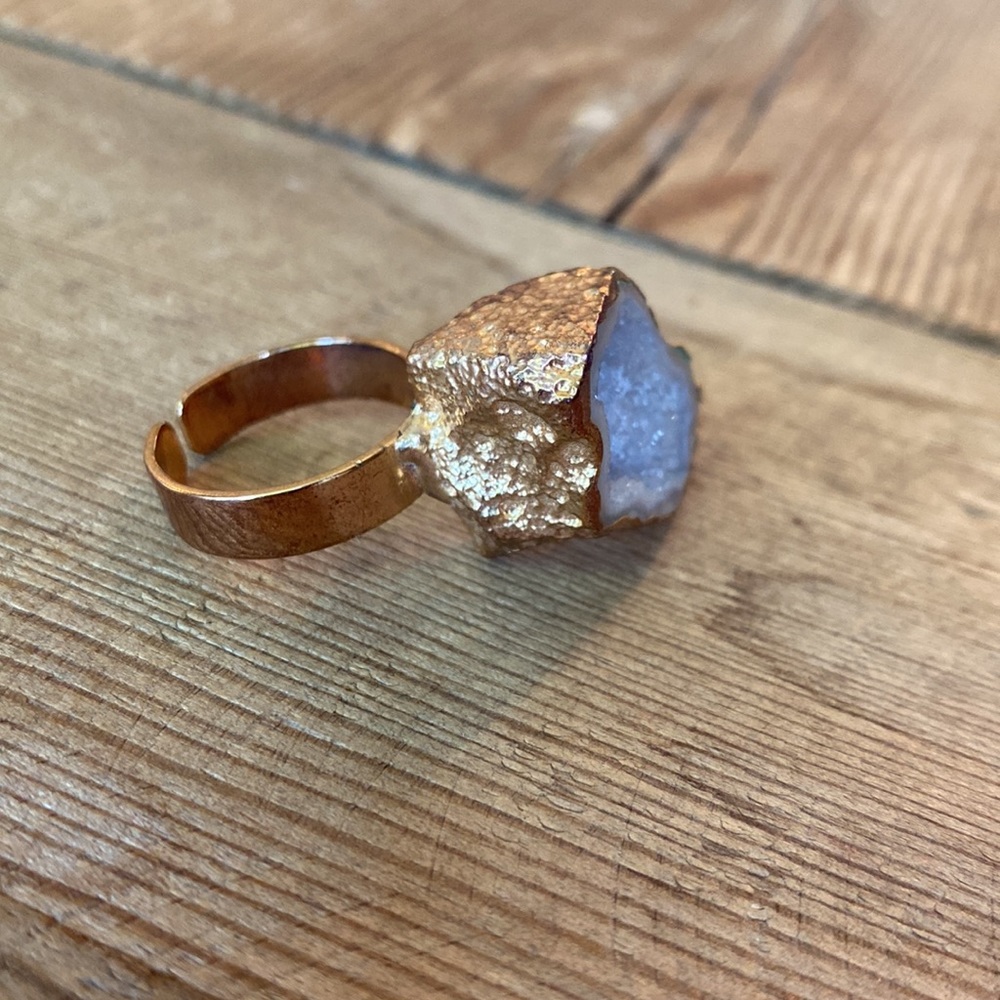 Adjustable Geode Ring - Picture 2 of 5